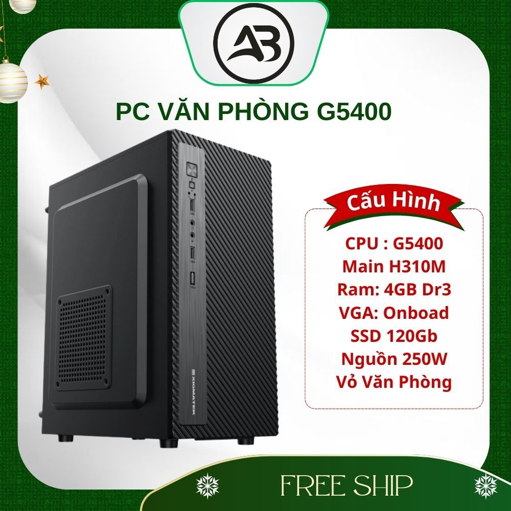 Bộ PC |G5400|H310|8G|nguồn văn phòng|ssd 120G| ngon đét ạ