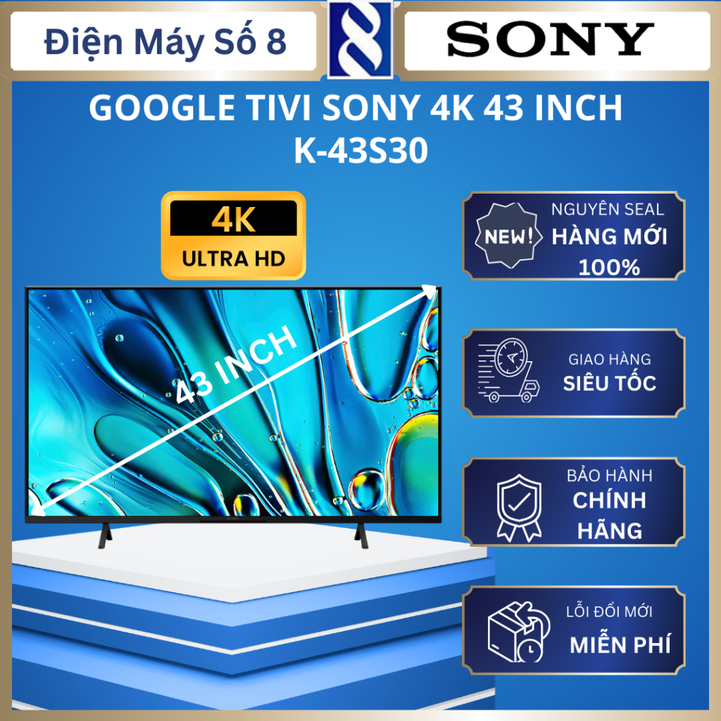 Google tivi Sony K-43S30 4K 43 inch