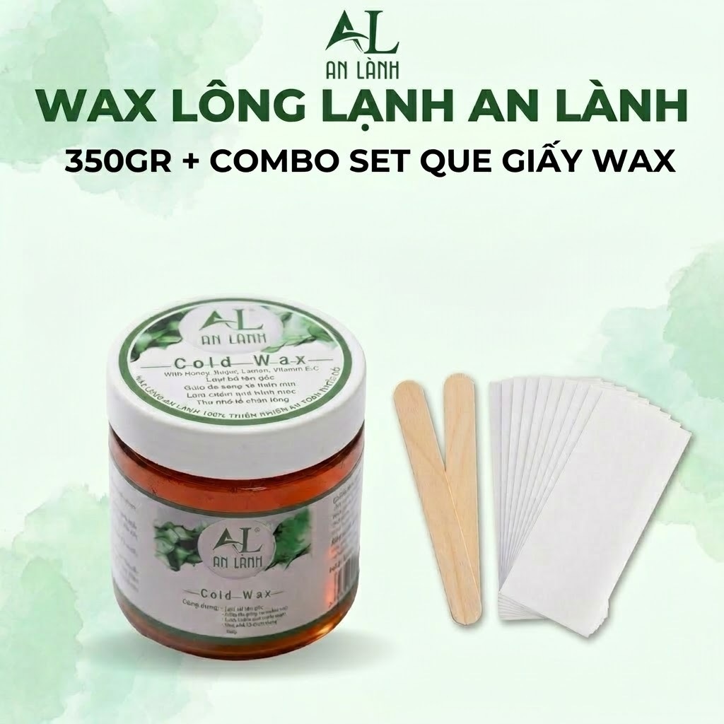 Sáp Wax Lông An Lành 350g Cold Wax Mật Ong Chanh Hỗ Trợ Tẩy Lông Tại Nhà Se Khít Lỗ Chân Lông