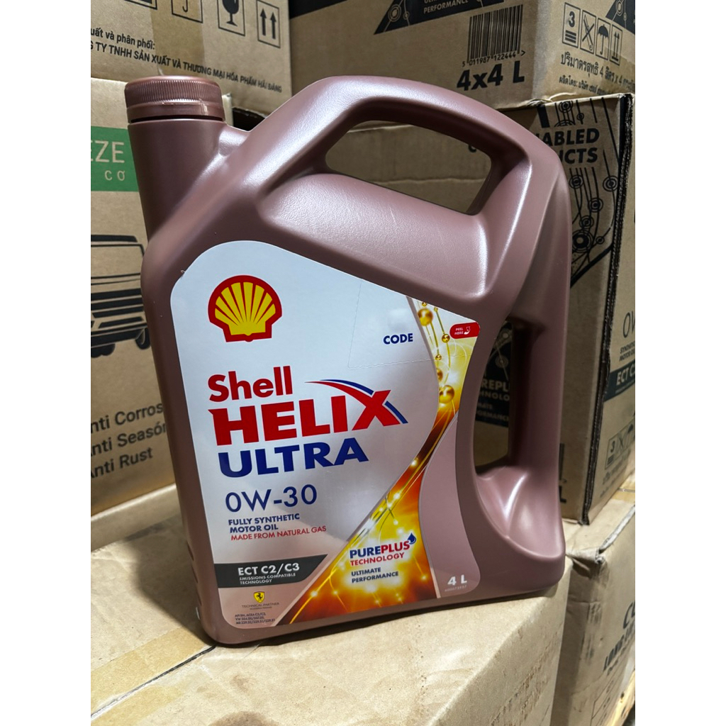 Shell Helix Ultra ECT 0W30 API SN Nhập Khẩu  ACEA C2/C3 4L