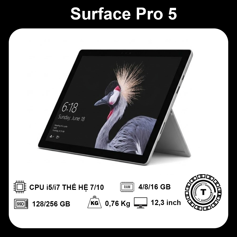 [HÀNG LỖI-THANH LÝ] Máy tính bảng Surface Pro 5 | Ram 8GB/256GB | màn rung nhẹ | BigBuy360 - bigbuy360.vn