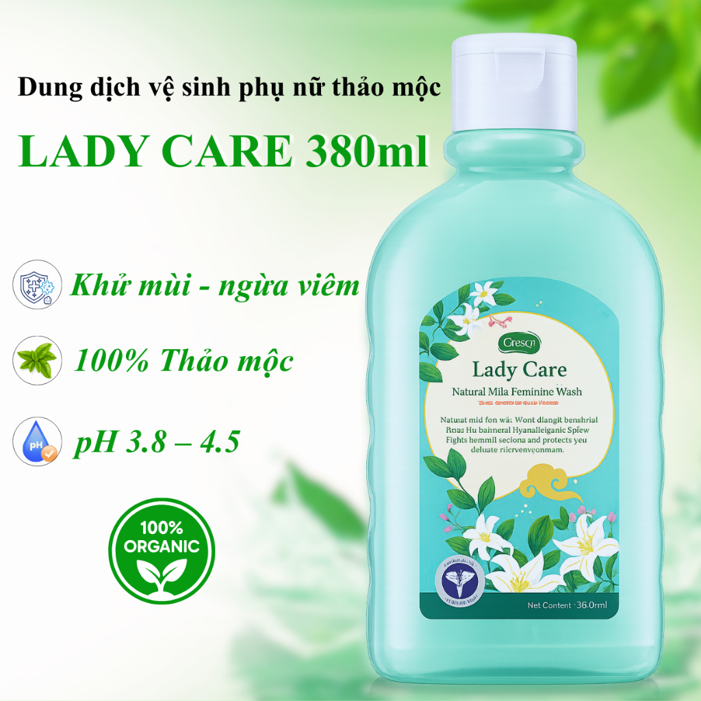 [Geesoo] Dung Dịch Vệ Sinh Phụ Nữ Thảo Dược 380ml - Khử mùi, pH Cân Bằng, Dịu nhẹ cho da nhạy cảm