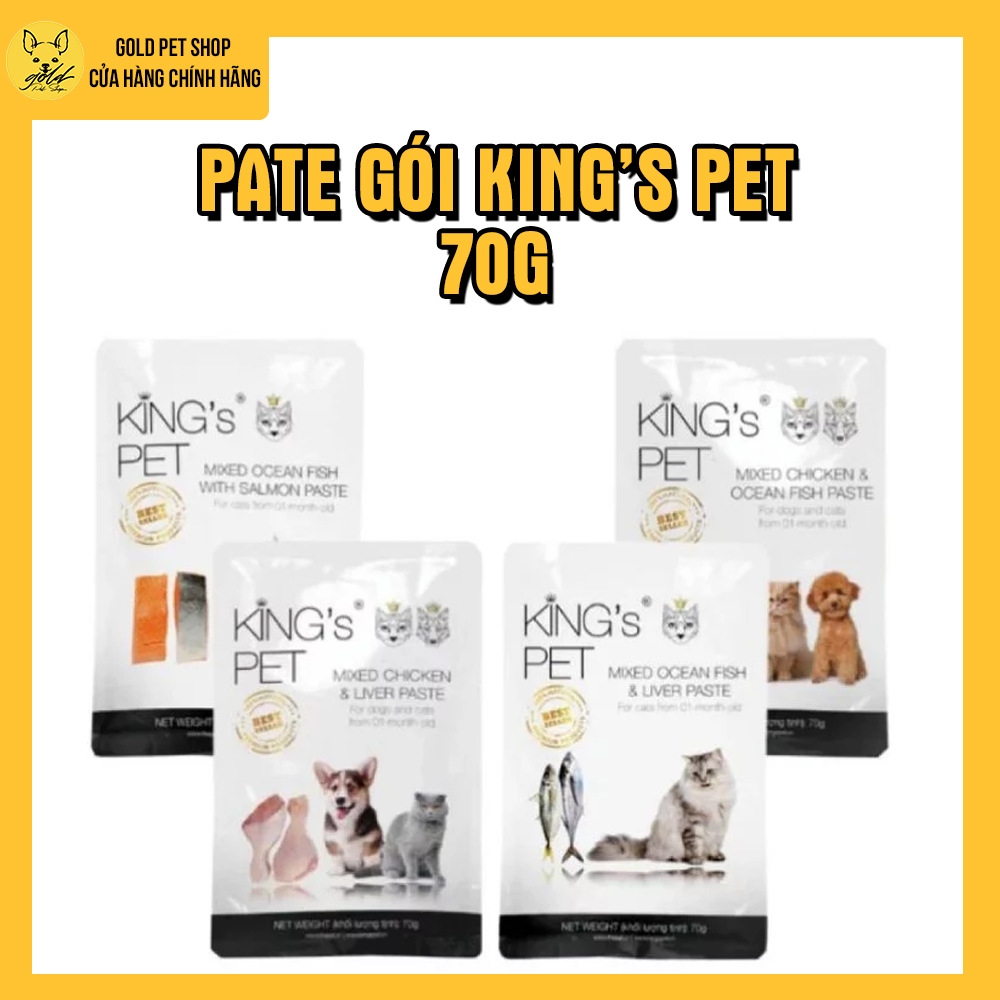 Pate cho chó mèo King's Pet Gói 70gr - Gold Pet Shop