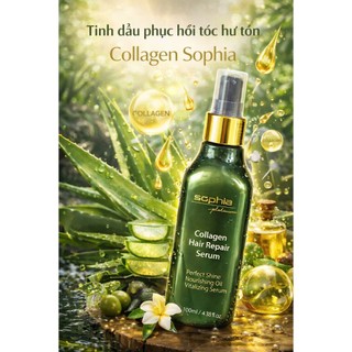 Tinh dầu phục hồi tóc hư tổn Collagen Sophia 100 ml