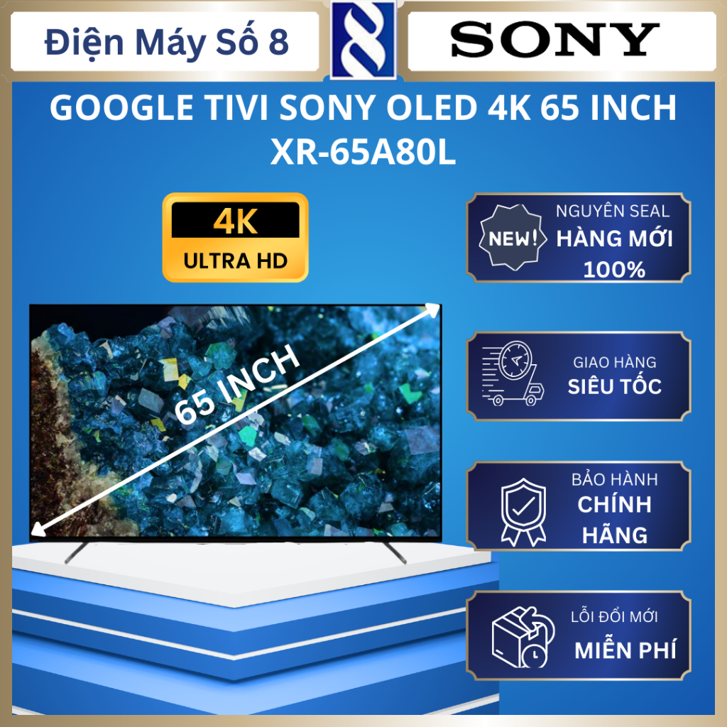 Google tivi Sony XR-65A80L OLED 4K 65 inch