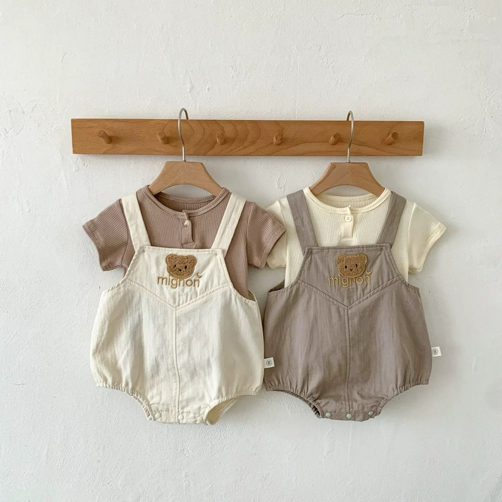 Set yếm gấu Mignon siêu xinh cho bé