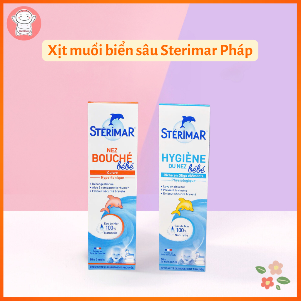 Xịt muối biển sâu Sterimar Pháp (06/2027)