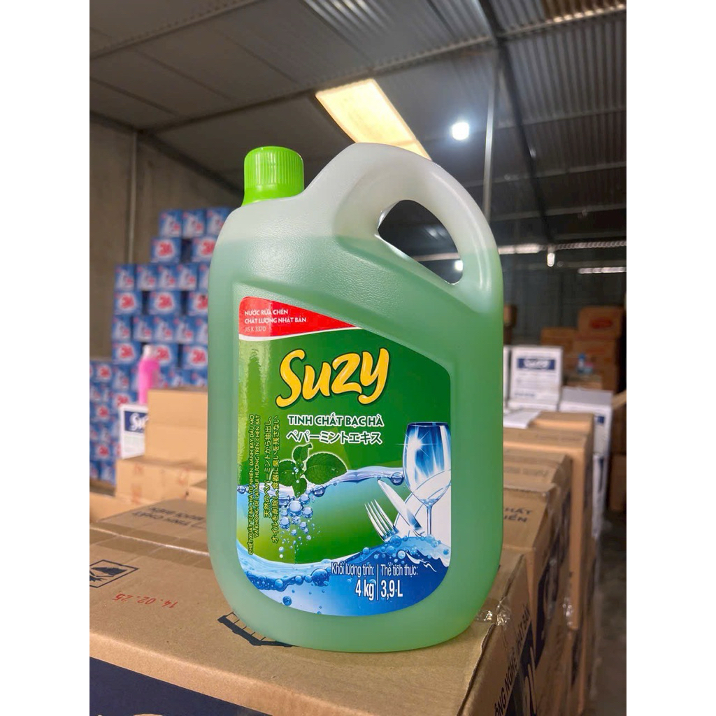 nước rửa chén bạc hà 4kg