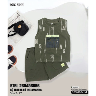 Bộ ba lỗ - sát nách Đức Sinh - Chiuchiu - Dokma (2-7y) DMB322