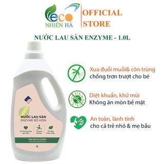 Nước lau sàn enzyme bồ hòn ECOCARE 1L tinh dầu sả chanh/ quế, đuổi muỗi, chống trơn trượt, an toàn cho bé