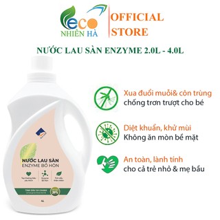 Nước lau sàn enzyme bồ hòn ECOCARE 2L/ 4L tinh dầu sả chanh/ quế, đuổi muỗi, chống trơn trượt, an toàn cho bé