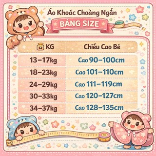 Dài Áo Phũ Nữa Người Bé / Áo Khoác Choàng Cho Bé Trai Và Gái