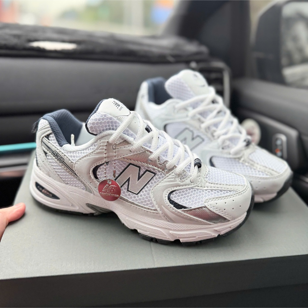 [Sale Chính Hãng] Giày NB530 Retro Running Trắng Bạc Navy Êm Nhẹ Cực Đẹp Cho Nam Và Nữ - Fullbox
