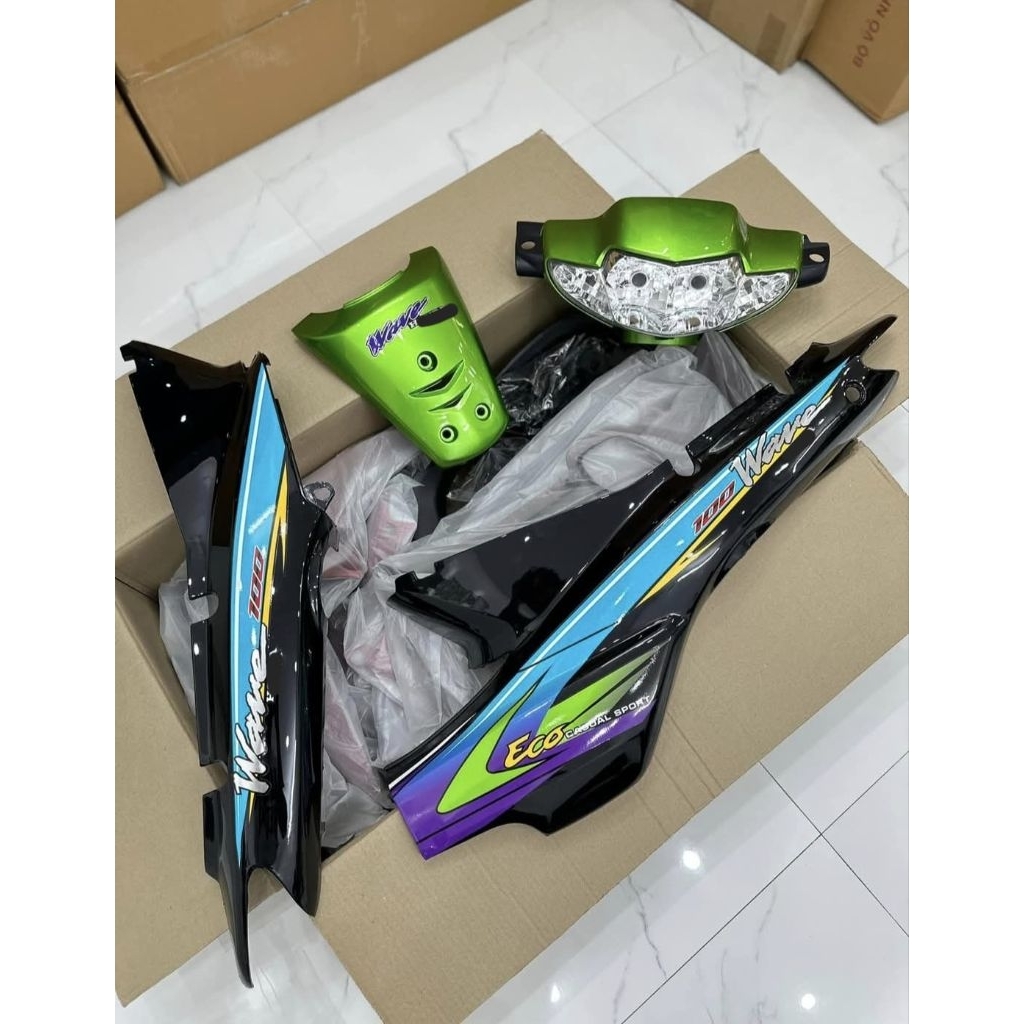 tem wave nhỏ, alpha,ZX, màu xanh lá ngọc 110