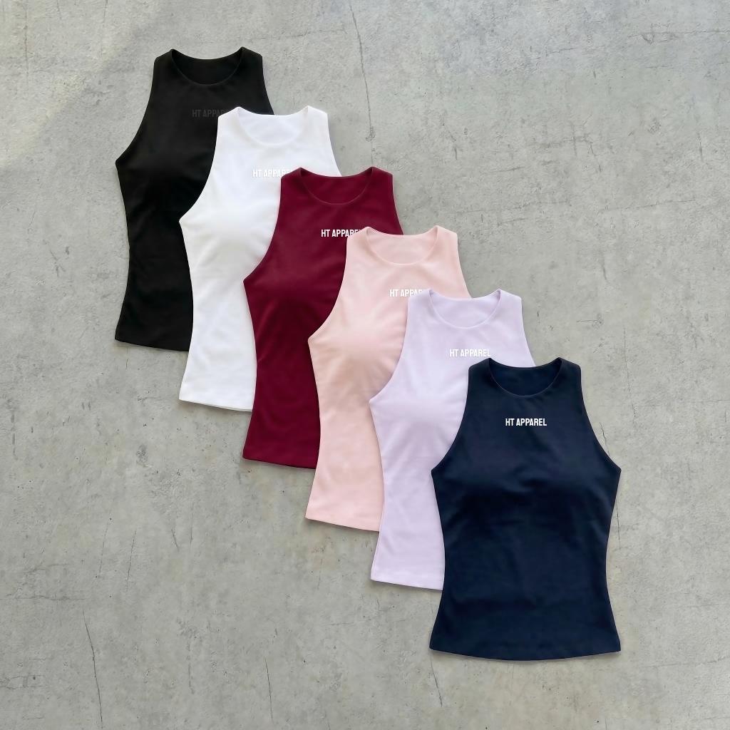 Áo Cổ Thuyền HT Apparel Devon Top - Áo Cổ Thuyền Tập Gym, Yoga, Pilates, Chiết Eo Tôn Dáng, Hai Lớp 