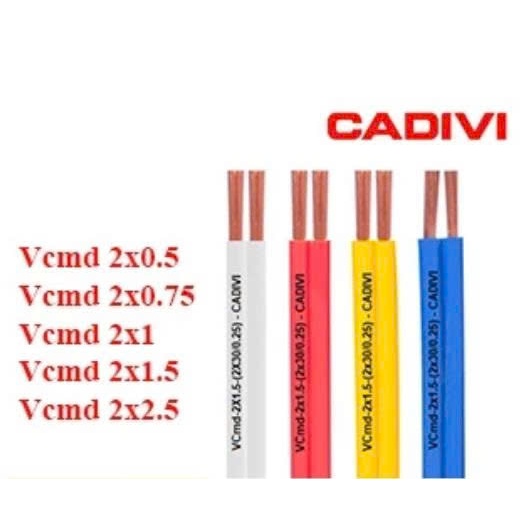 (Cuộn 100M) Dây điện đôi CADIVI VCMD 2x24(2x0.75)