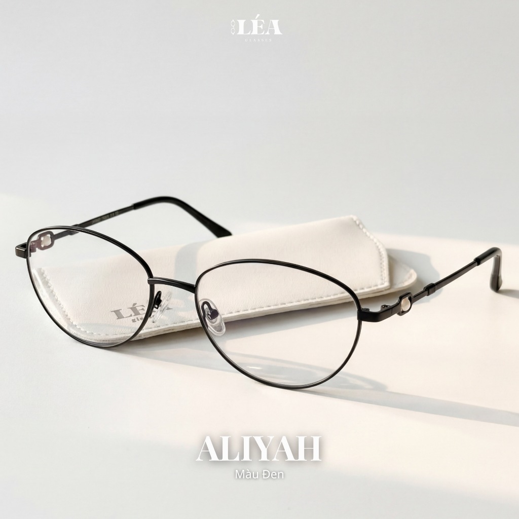[LÉA GLASSES] Kính mắt Mèo Kim Loại chuyên lắp cận ALIYAH phong cách dễ thương HOT TREND | BigBuy360 - bigbuy360.vn