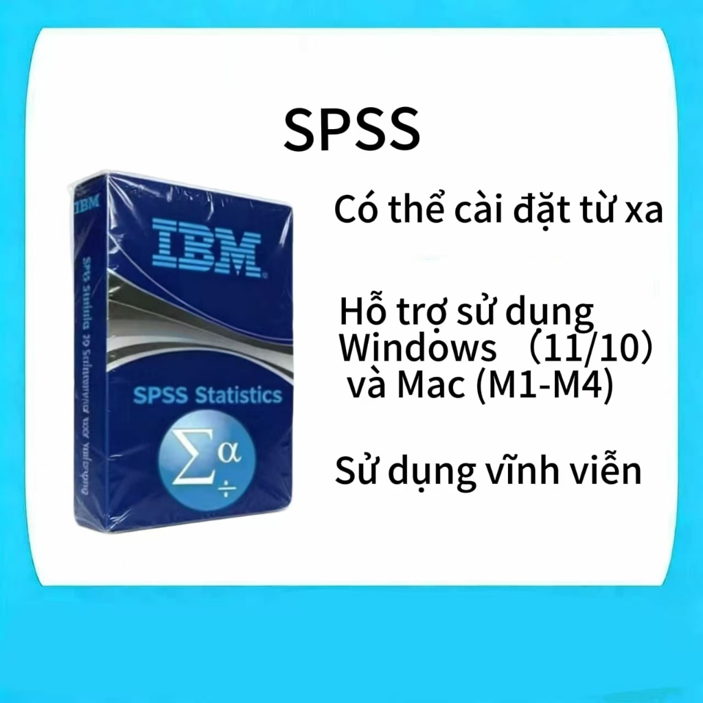 IBM SPSS Statistics 31 Phần mềm phân tích dữ liệu thống kê cho Win  Mac