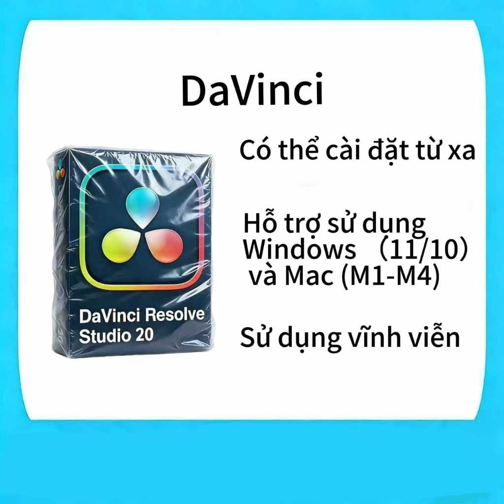DaVinci Resolve Studio 20.x [Full] Phần mềm dựng video cho Win  Mac