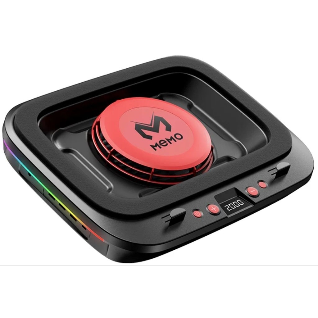 Đế tản nhiệt laptop gaming MEMO FL08 tản khí nén turbo 2400RPM