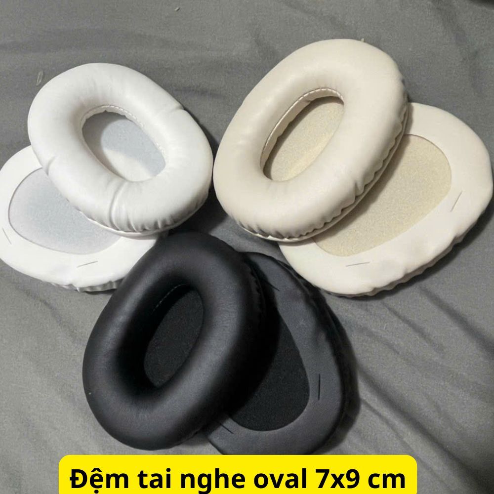 Đệm tai nghe Oval 70x90 Dùng cho  Havit H630Bt ,  LENOVO Think Plus TH10 - TH30,  Gocheck space E100
