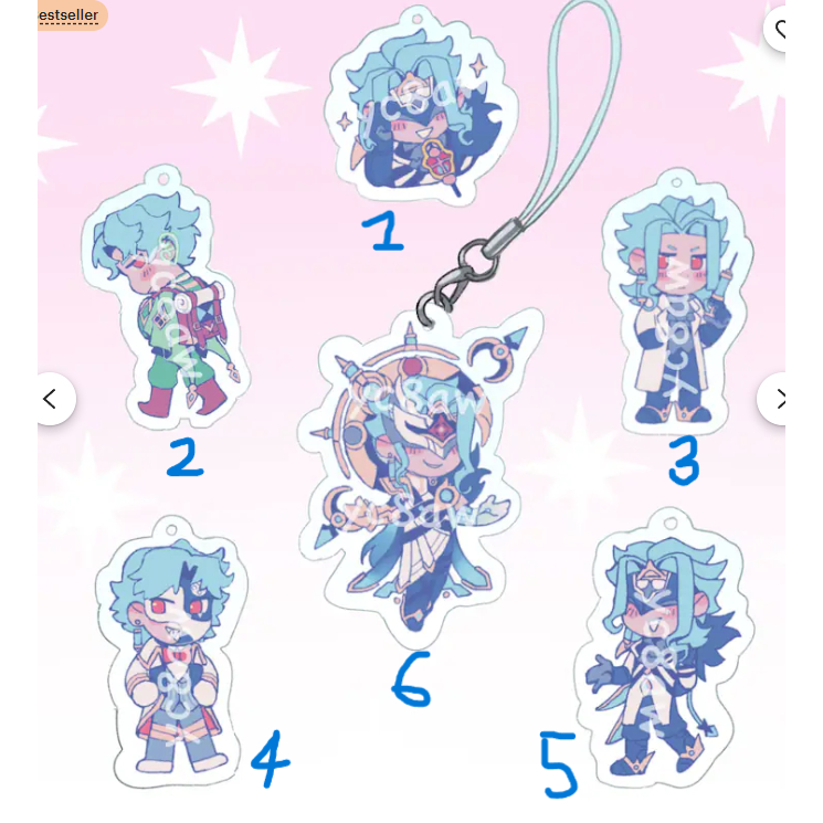 PREORDER Dottore Keychains Genshin Impact Gacha