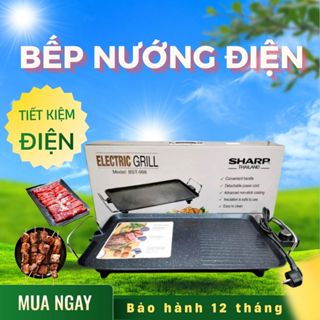 Bếp nướng điện không khói SHARP BST-998, công suất 1600w,chống dính, đa năng, gọn nhẹ, dễ vệ sinh