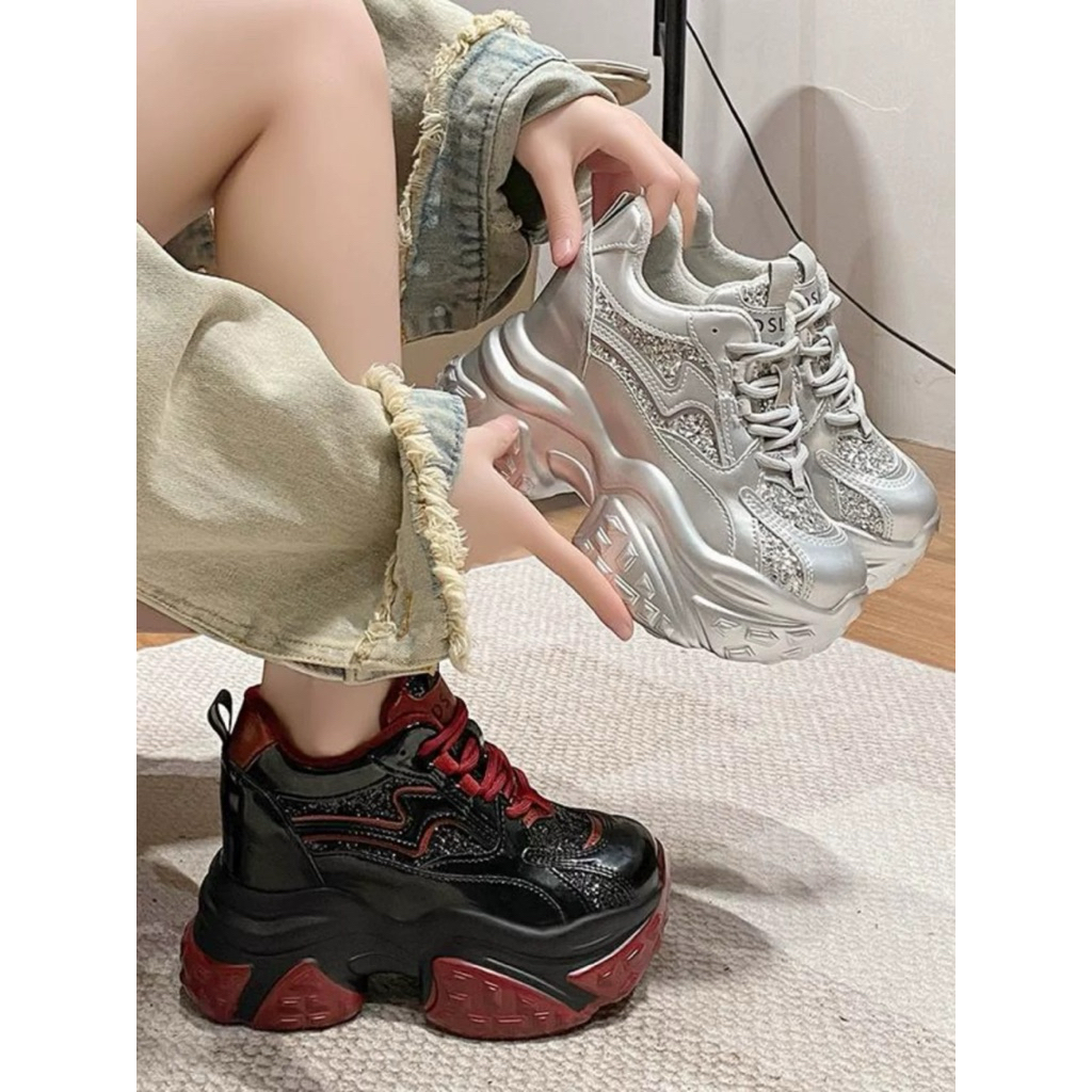 [ Hàng order ] Giày thể thao nữ đế độn 10cm