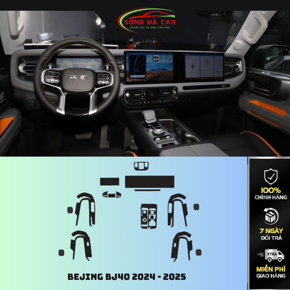 Bejing BJ40 2024 - 2025  Dán PPF bảo vệ nội thất, chống xước và luôn bóng đẹp