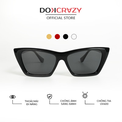 Kính mát thời trang DOKCRAZY FELIX Mắt Mèo Nhựa Cao Cấp ,màu sắc nổi bật, chống tia UV400, Sang Chảnh, Kính Du Lịch