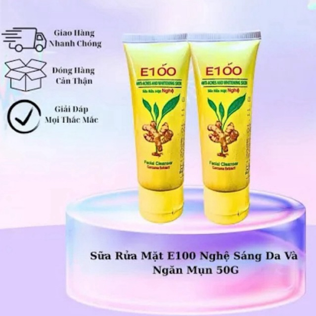 Sữa rửa mặt E100 mờ thâm nám, e100 bò giúp sáng dạ