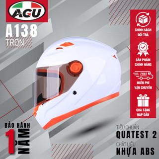 Mũ Bảo Hiểm A138 Trơn Hàng Chính Hãng Bảo Hành 12 Tháng Sản Phẩm Thời Trang