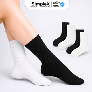 [SimpleX] Tất Vớ Nam Nữ Cổ Cao, Cổ Lửng Cotton Dày Dặn | MD1SPM