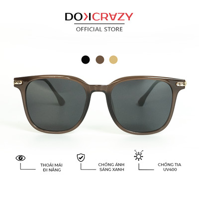 Kính mát thời trang DOKCRAZY BRAVO Streetwear Hợp Kim Bọc Nhựa, Unisex, Chống UV400,Dáng Basic, Thanh Lịch, Kính Du Lịch