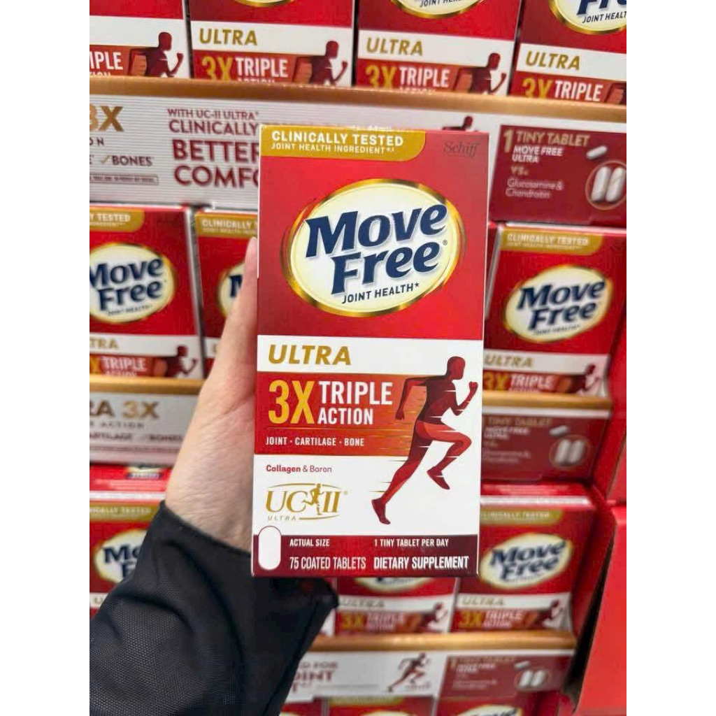 💁🏻‍♂️💁🏻‍♀️ Viên uống hỗ trợ xương khớp Move Free Joint Health Ultra 3X Triple Action 75 viên Mỹ. 🇺🇸🇺