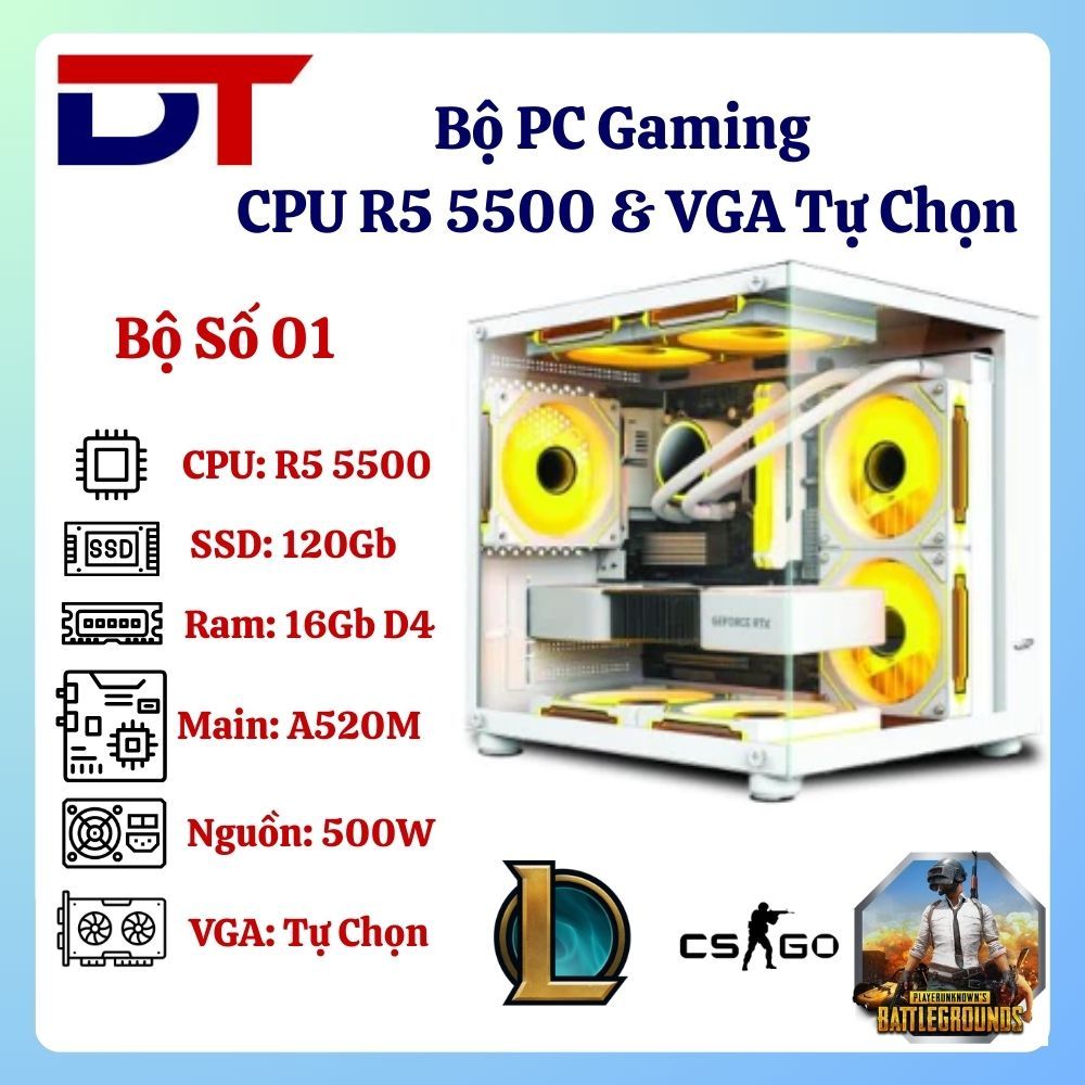 Bộ Máy Tính Chiến Game Khủng AAA Luôn Ạ. R5 5500