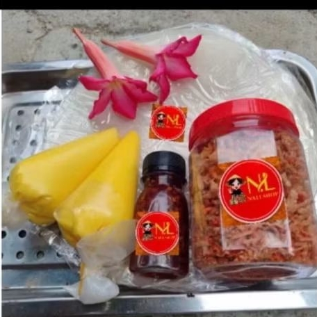 combo 350g bánh tráng 100g muối tép hành phi 100g bơ béo 100g sốt tắc 50g