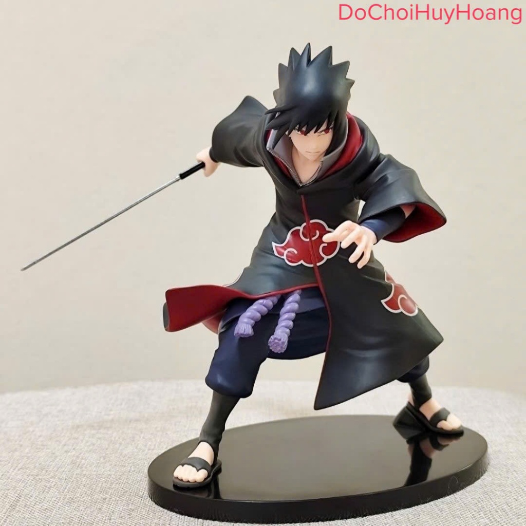 Mô hình tượng nhân vật Uchiha Sasuke Akatsuki trong Naruto 16cm