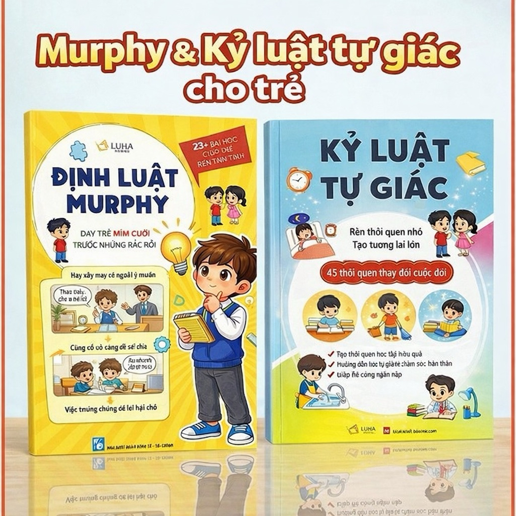 Sách - Combo 2 cuốn: Định Luật Murphy + Kỷ luật tự giác (bản mới 2026)