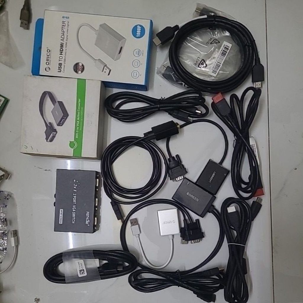 Dây và cáp chuyển HDMI VGA DVI USB to HDMI ADAPTER