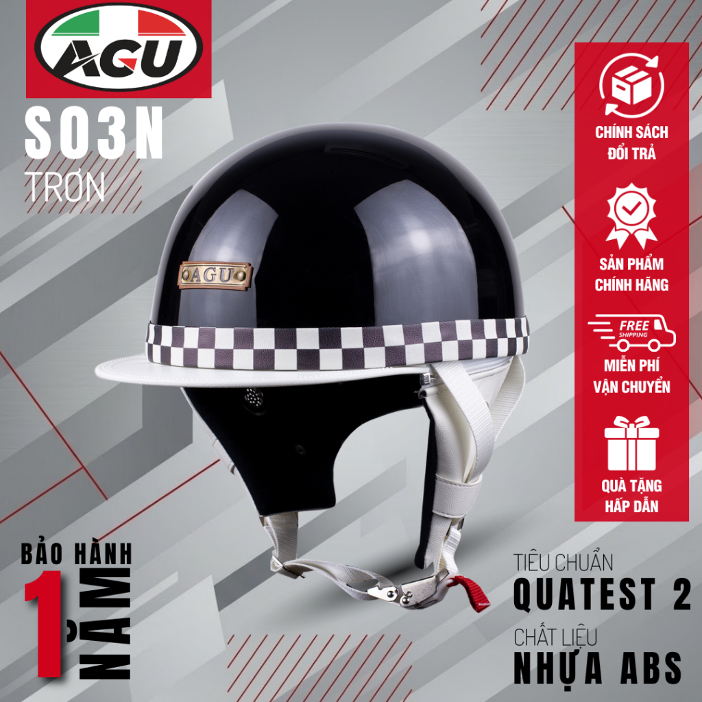 Mũ Bảo Hiểm AGU S03N Bảo Hành 12 Tháng Sản Phẩm Thời Trang Và Cao Cấp