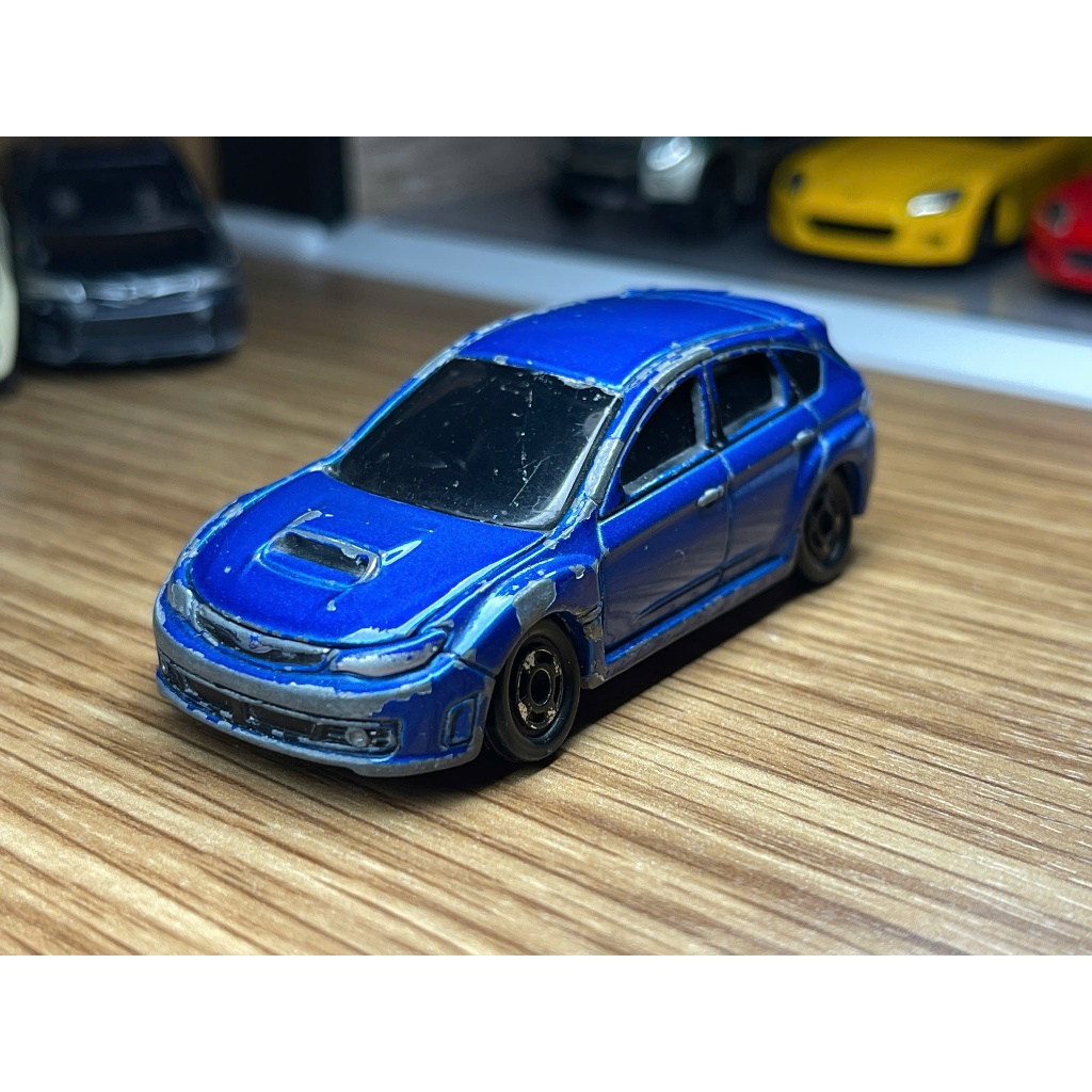 Mô hình xe Tomica No.11 Subaru Impreza WRX STI 1/55 (Trầy nhiều, Không hộp)