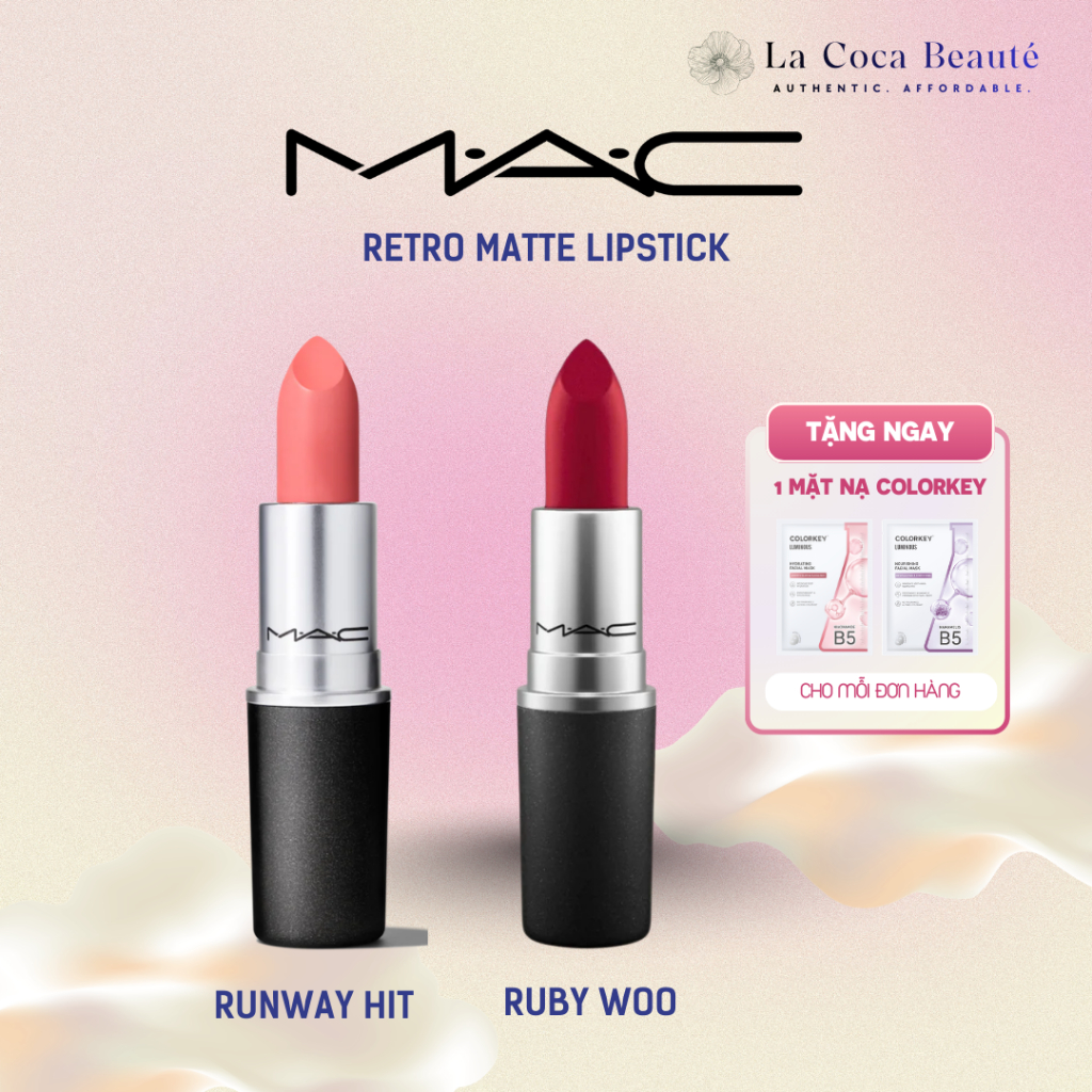 Son Thỏi Siêu Lì MAC Cosmetics Retro Matte Lipstick 3g