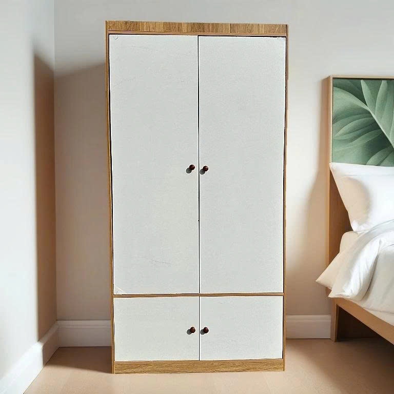 Tủ quần áo gỗ MDF cao 1m6x80x40cm - Tủ gỗ m6 dễ dàng lắp ghép, chắc chắn chống nước, chống mối mọt