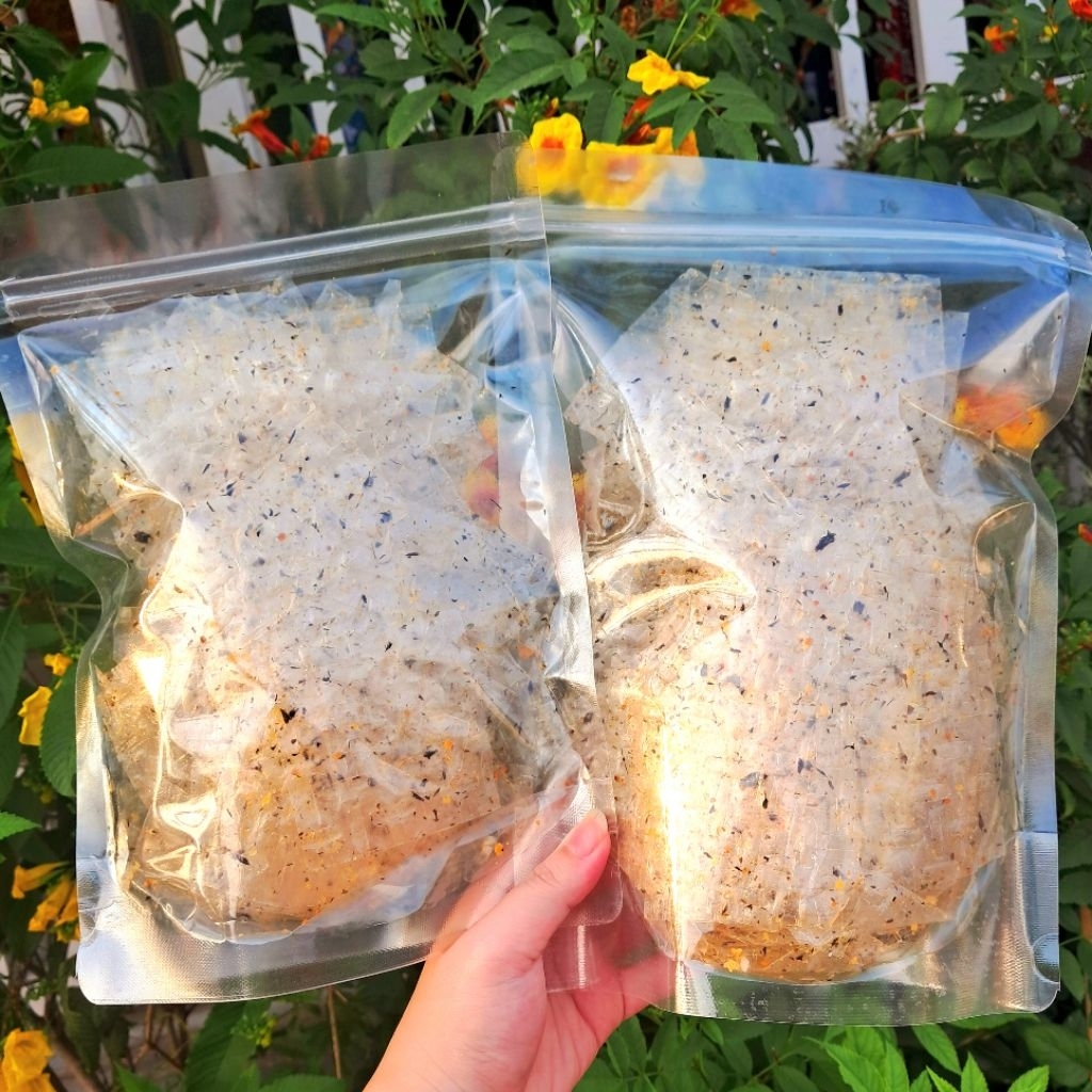 Bánh tráng trộn rong biển chay (miếng vuông) - bánh tráng trộn sẵn - bánh tráng Tây Ninh