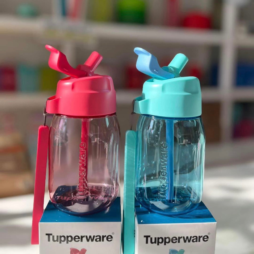 Bình Nước Tupperware Mini Lohas With Straw 350ml Có Ống Hút Chính Hãng Bảo Hành Trọn Đời