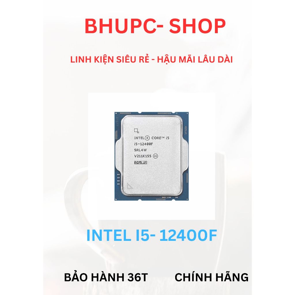 CPU INTEL CORE I5-12400F -TRAY NEW