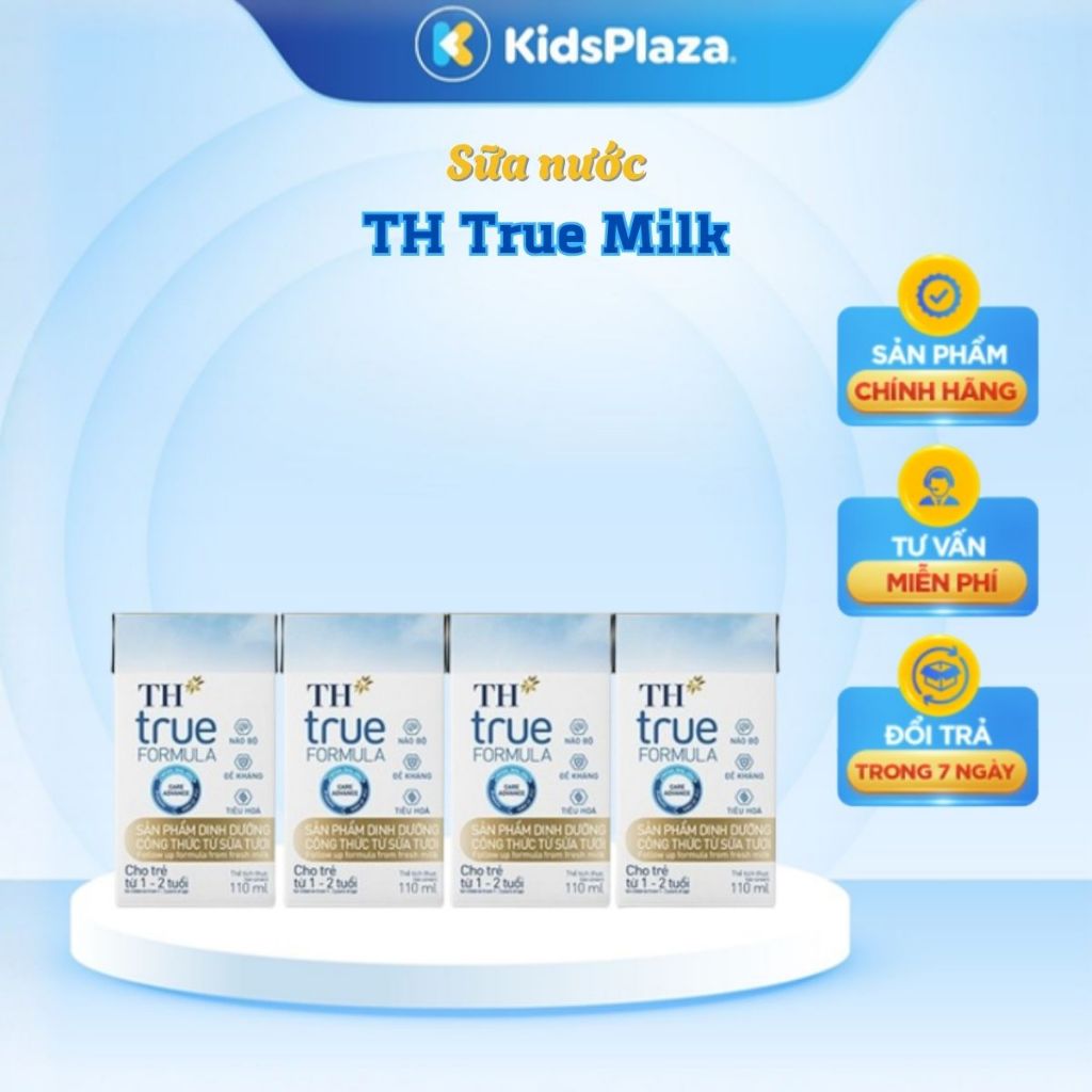 Sữa nước TH True Milk Formula 4x110ml cho bé từ 1-2Y - KidsPlaza