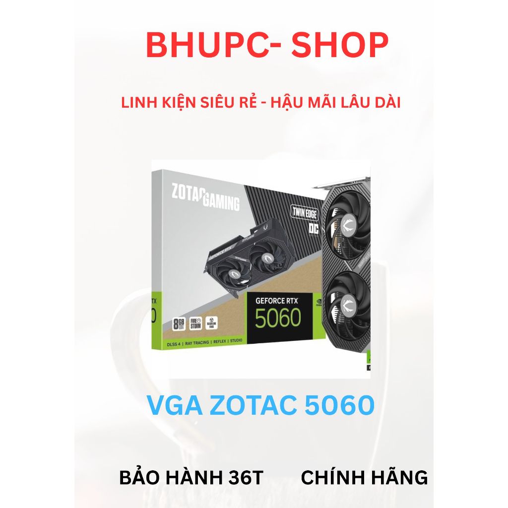 Card màn hình Zotac GeForce RTX 5060 Twin Edge OC 8GB