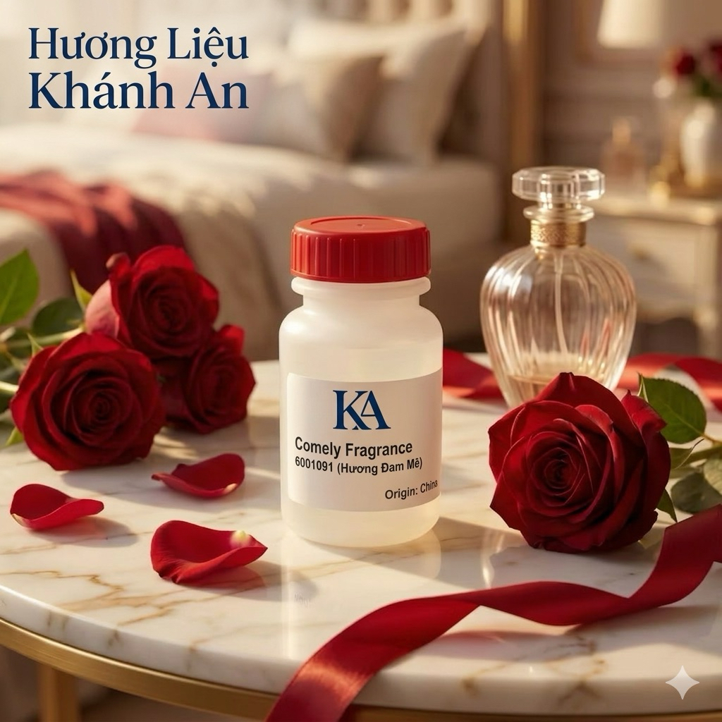 Tinh dầu Comely Fragrance (Hương Đam Mê) 100g – Hương Liệu Công Nghiệp Dùng Cho Mỹ Phẩm, Nến Thơm, T